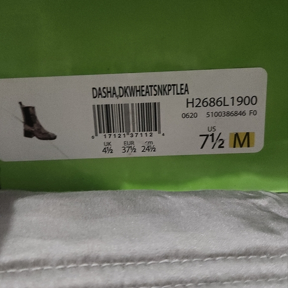 Sam Edelman Dasha Dark Wheat/Exotic Snake Print Ankle Boots - Picture 6 of 8